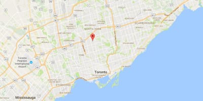 Harta Bedford Park district Toronto