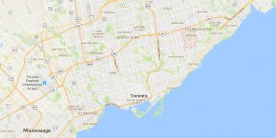 Harta Bendale district Toronto
