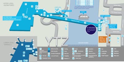 Harta Billy Bishop Toronto city aeroport