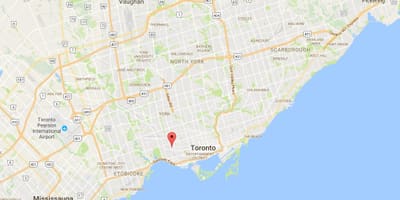 Harta Brockton Satul districtul Toronto