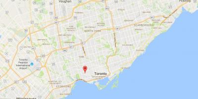 Harta Brockton Satul districtul Toronto