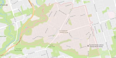 Harta de Căpăstru de vecinătate Toronto