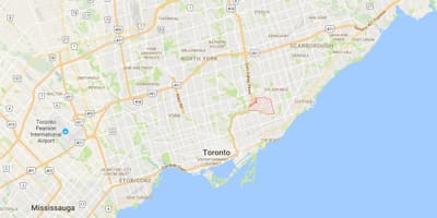 Harta de Căpăstru district Toronto