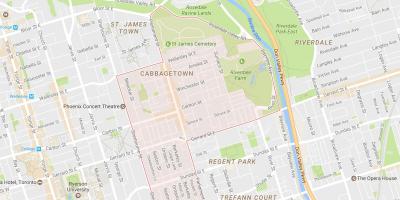 Harta Cabbagetown vecinătate Toronto