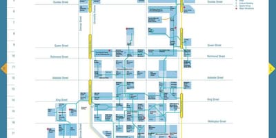 Harta Calea Districtul Financiar Toronto