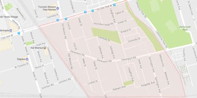 Harta Carleton Sat de vecinătate Toronto