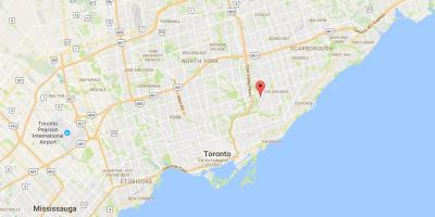 Harta cartierul Bermondsey din Toronto