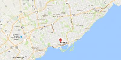 Harta de cartierul Chinatown Toronto