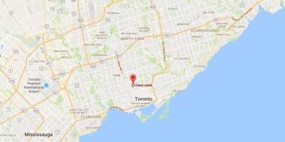 Harta de Casa Loma district Toronto
