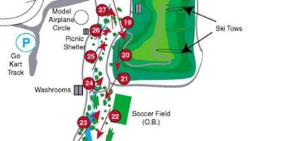 Harta Centennial Park, terenuri de golf Toronto