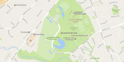 Harta Centennial Park vecinătate Toronto