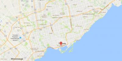 Harta CityPlace district Toronto