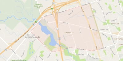 Harta Clareville vecinătate Toronto