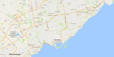Harta Clareville district Toronto