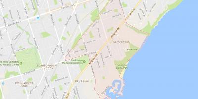 Harta Cliffcrest vecinătate Toronto