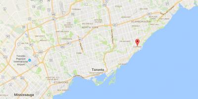 Harta Cliffside district Toronto