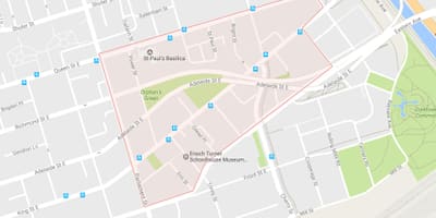 Harta Corktown vecinătate Toronto