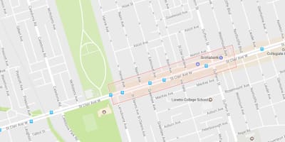 Harta de Corso Italia vecinătate Toronto