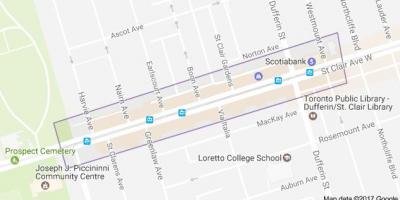 Harta de Corso Italia Toronto