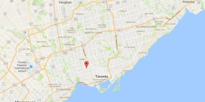 Harta Davenport district Toronto