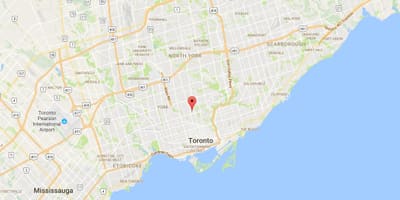 Harta Deer Park district Toronto