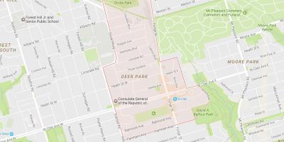 Harta Deer Park vecinătate Toronto
