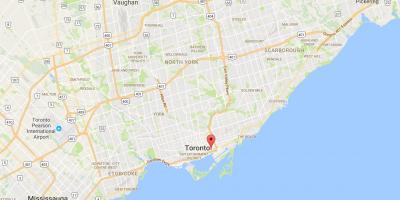 Harta Distillery District district Toronto