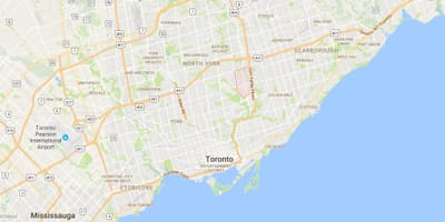 Harta Don Mills district Toronto