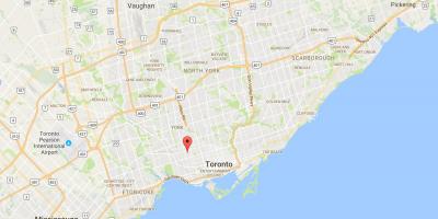 Harta Dovercourt Park district Toronto