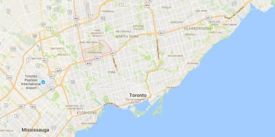 Harta Downsview district Toronto