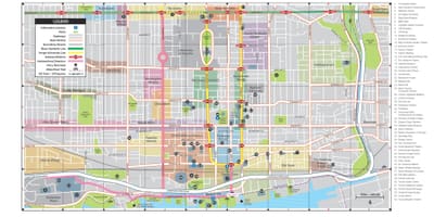 Hartă din Centrul orasului Toronto