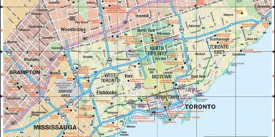 Harta de drumuri Expres Toronto