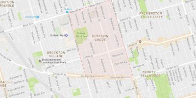 Harta Dufferin Grove vecinătate Toronto