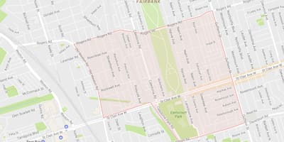 Harta Earlscourt vecinătate Toronto