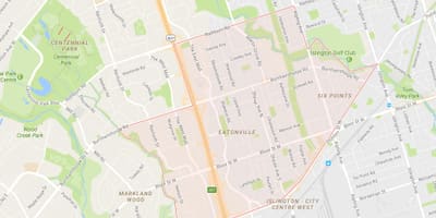 Harta Eatonville vecinătate Toronto