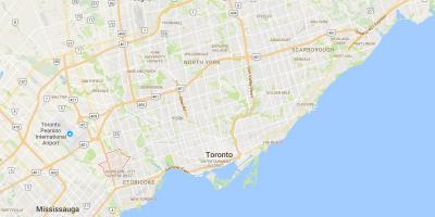 Harta Eatonville district Toronto