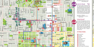 Harta Eco taxi excursii Toronto