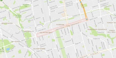 Harta Eglinton Vest de vecinătate Toronto