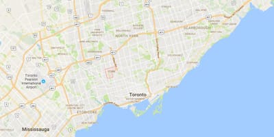 Harta Fairbank district Toronto