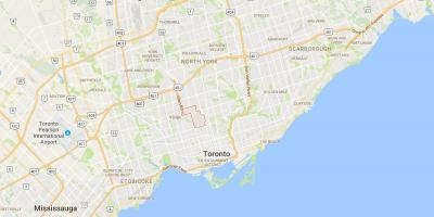 Harta Forest Hill district Toronto