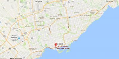 Harta Fort York Toronto district