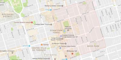 Harta Garden District Toronto City