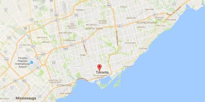 Harta Grange Park district Toronto