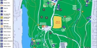 Harta parcului legenda Toronto