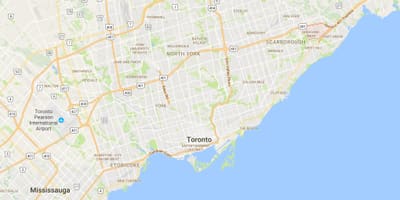 Harta Highland Creek district Toronto