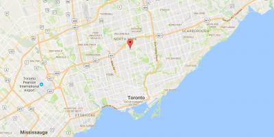 Harta Hoggs Gol district Toronto