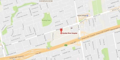 Harta Humber River Spital