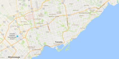 Harta Humber Summit-ul de cartier Toronto