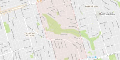 Harta Humewood–Cedarvale vecinătate Toronto
