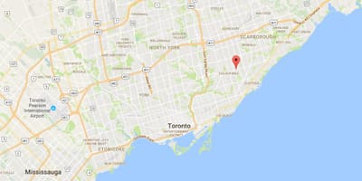 Harta Ionview district Toronto